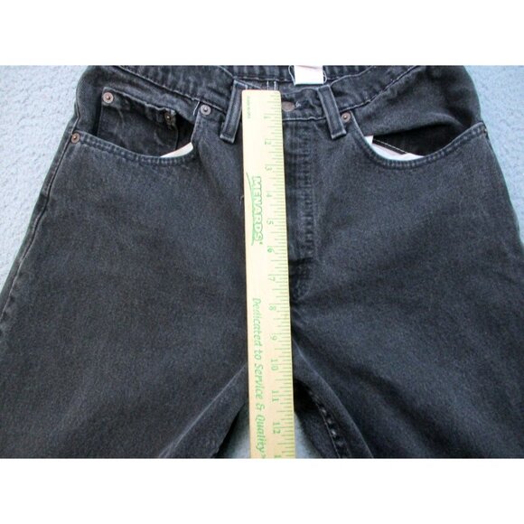 Levi's 550 Jeans Mens 31x32 Black Relaxed Fit Tapered Straight USA Distressed - Picture 5 of 12